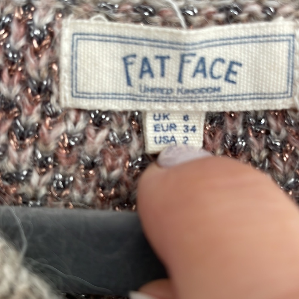 FatFace Fair Isle Metallic Erica Jumper - Picture 4 of 9